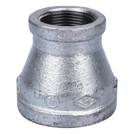 PROSOURCE Exclusively Orgill Reducing Pipe Coupling, 2 x 114 in, Threaded, Malleable Steel 24-2X11/4G